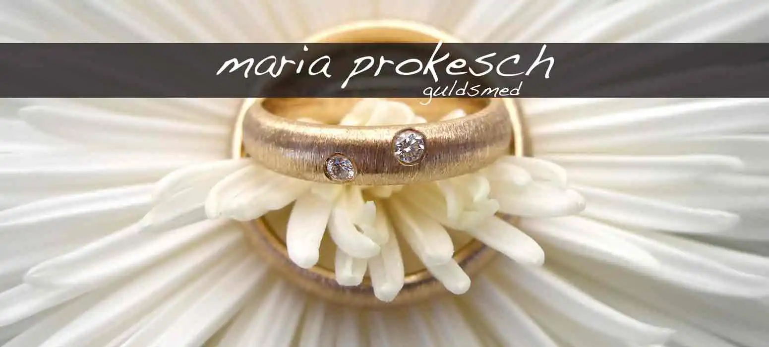 Jeres egne unikke vielsesringe, lavet af smykkedesigner og guldsmed Maria Prokesch